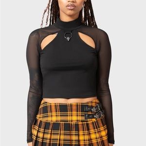 XS Mystia long sleeve top by killstar